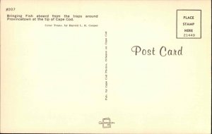 Provincetown MA Massachusetts Cape Cod Fisherman c1950-60s Vintage Postcard