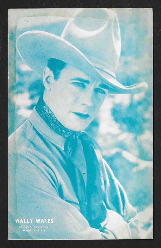 ARCADE CARD Cowboy Entertainer Wally Wales