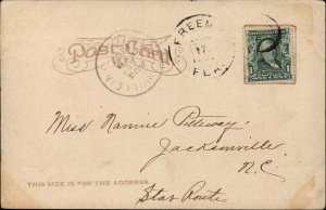 Orlando Florida FL Bird's Eye View c1910 Vintage Postcard