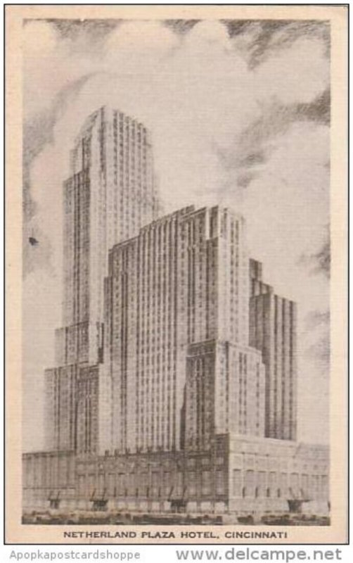 Ohio Cincinnati Netherland Plaza Hotel 1934