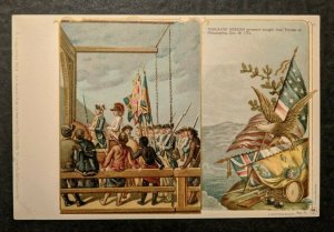 Unused Vintage Thousand Hessian Lschwalbach Patriotic Private Post Card-