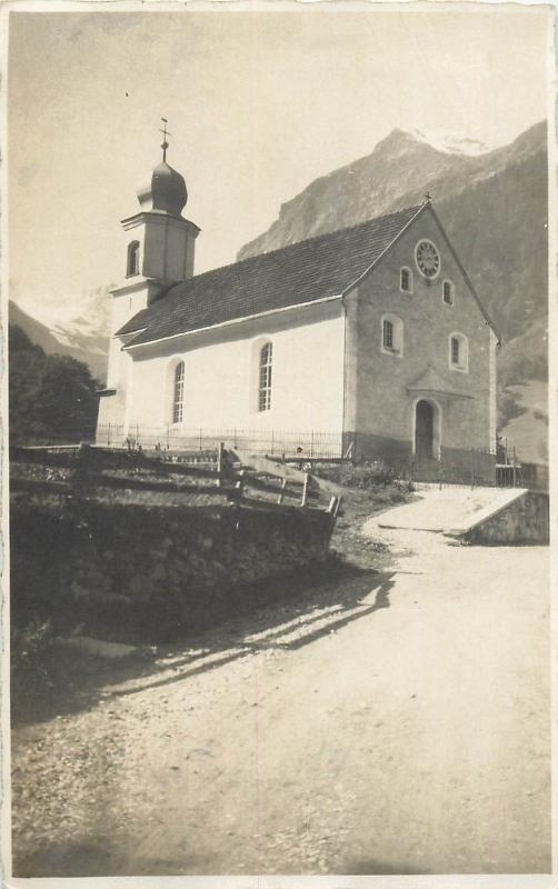 Vintage Real Photo Postcard Church Architecture place to identify