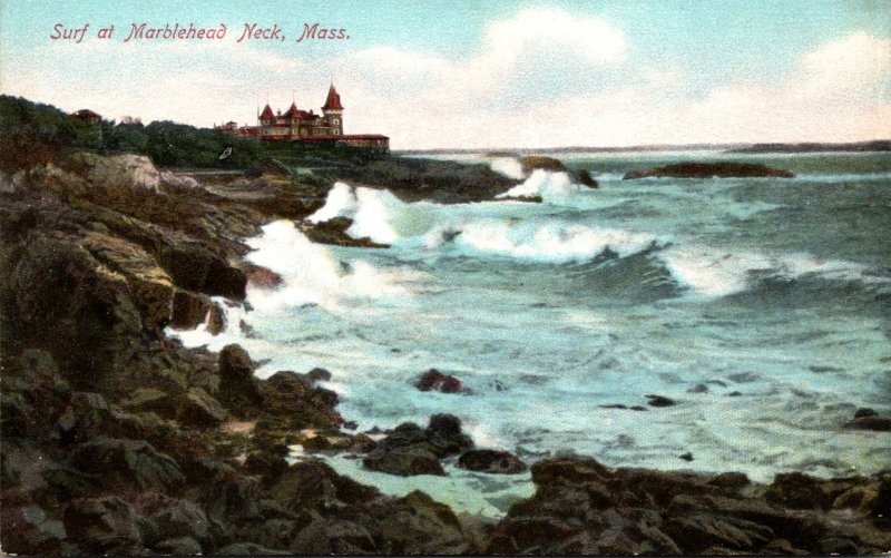 Massachusetts Marblehead Surf At Marblehead Neck