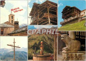 Postcard Moderne Saint Veran (H A) alt 2040 m the highest inhabited town in E...