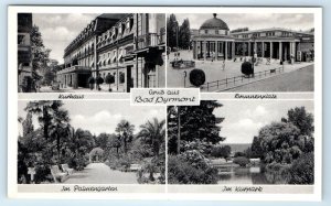 Grub aus Bad Pyrmont multiview Kurhaus Brunnenplatz GERMANY Postcard