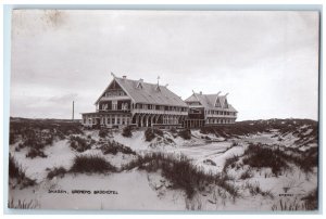 c1940's Skagen Grenens Badehotel Denmark Unposted Antique RPPC Photo Postcard