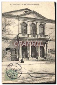 Old Postcard The Theater News Draguignan