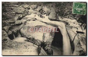 Old Postcard The Gorges du Loup Cote D Azur Jumping Wolf