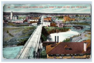 C1910 Monroe St. Spokane , Washignton. Postcard F115E