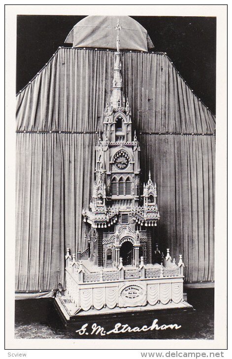 RP,Miniature Cathedral,Illuminated by Electricity & Fitted W/ Westminster Cat...