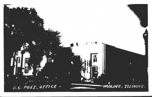 Illinois Moline Post Office Real Photo