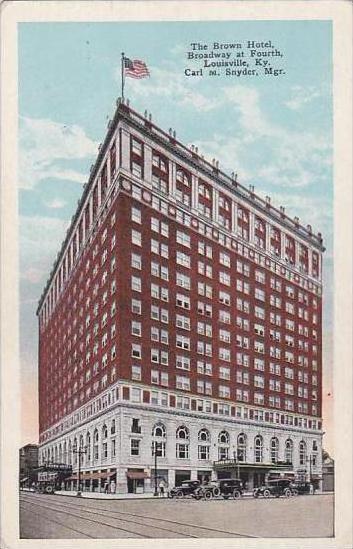 Kentucky Louisville The Brown Hotel Broadway At Fourth 1956