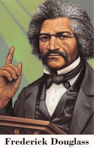 Frederick Douglass ex-slave campaign for rights of Blacks and women, USA Civi...