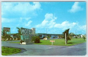 1959 PETER PAN MOTEL DELRAY BEACH FLORIDA ULTRA MODERN VINTAGE POSTCARD
