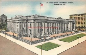 IN, Indianapolis, Indiana, Post Office Federal Building, Craft Greeting Card Co