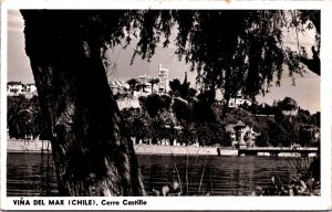 Chile Vina Del Mar Cerro Castillo Viña del Mar Vintage RPPC 09.64