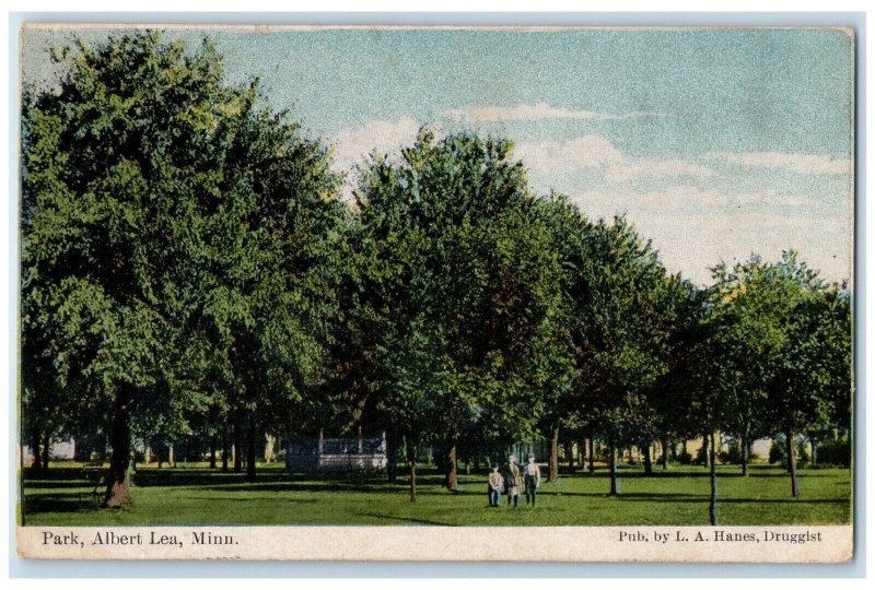 1909 Exterior View Park Albert Lea Minnesota MN Vintage Antique Posted Postcard