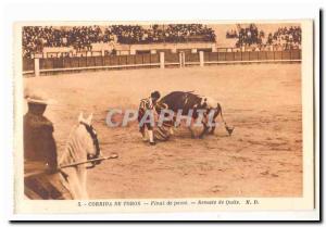 Corrida de Toros Old Postcard Password Remate Final of Quite