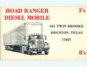 teamsters TRUCK TRUCKING - QSL CB HAM RADIO CARD Houston Texas TX s0314@