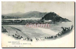 Postcard Modern Spain Espana Spain San Sebastian Vista Desde el Monte Ulia