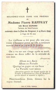 pious picture Ms Raffray Marie Durand