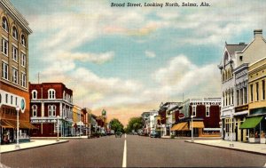 Alabama Selma Broad Street Looking North Curteich