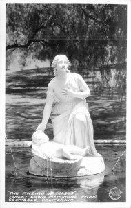 California Glendale Forest Lawn Park 1940s Frasher RPPC Photo Postcard 22-8958