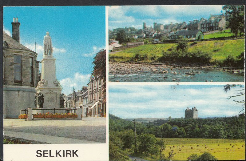 Scotland Postcard - Views of Selkirk    RS4370