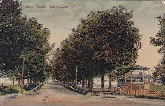 Maine Norridgewock Street Scene