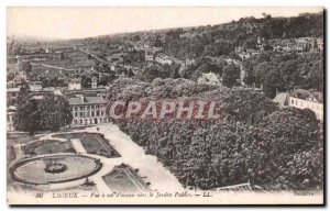 Old Postcard Lisieux Vue theft & # 39oiseau to the public garden