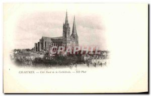Old Postcard Chartres Cathedral North Coast of