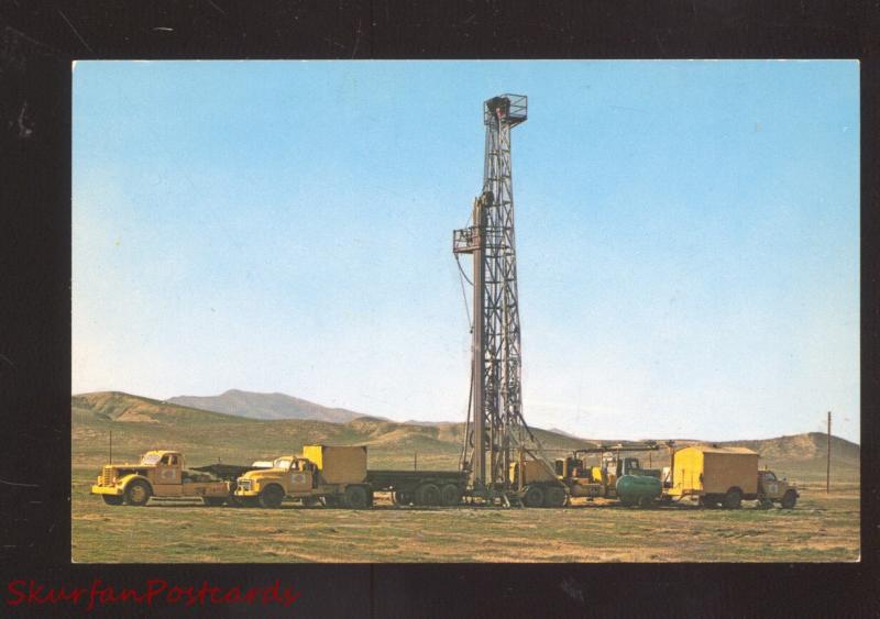 BAKERSFIELD CALIFORNIA DAHLQUIST DRILLING OIL WELL TRUCKS 