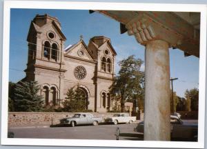 Cathedral of St. Francis exterior view from street, Sante Fe, New Mexico