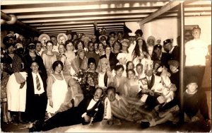 Vintage 1920 College Halloween Custome Party Real Photo Postcard (RPPC) RARE
