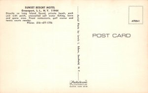 Long Island, New York, Sunset Resort Motel, Greenport, AA361-30