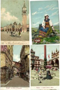 ITALY 160 Vintage Litho Postcards pre-1920 (L4105) 