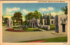 Jefferson Barracks Missouri North Entrance Vintage Postcard