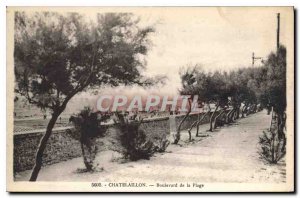 Old Postcard Chatelaillon Boulevard de la Plage