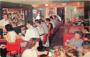 Postcard 1950s Nevada Reno Nugget Club Interior Restaurant NV24-2184