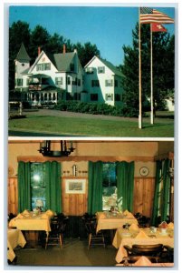 c1950's Multiview Interior Dining Bernerhof Inn Glen New Hampshire NH Postcard 