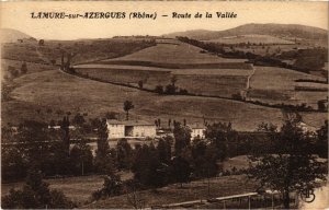 CPA Lamure-sur-Azergues - Route de la Vallee (1036571)