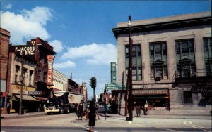 Norfolk Virginia VA Eighteen Wheeler Truck Church St Vintage Postcard