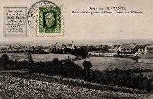 Czech Republic Gruss aus Hermanitz Heřmanice Vintage Postcard 08.76