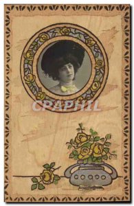 Old Postcard Fantaisie (wooden board)