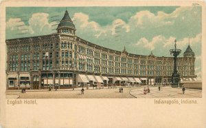 Indiana Indianapolis English Hotel Roadside undivided 908 Postcard 22-10359