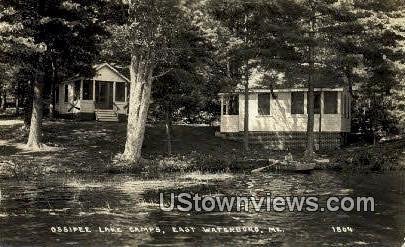 Real Photo, Ossipee Lake Camps - East Waterboro, Maine ME  