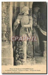 Postcard Benedictine Abbey of Solesmes Sarthe Celebres Tomb Sculptures Chriaz...