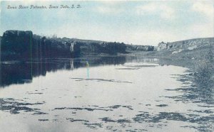 South Dakota Sioux Falls River Palisades C-1910 Postcard 22-5750