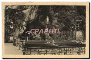 Old Postcard Lourdes Grotto Miraculous