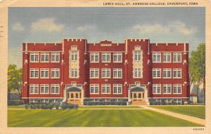 Ambrose College Lewis Hall Davenport, Iowa  